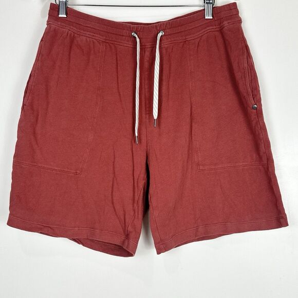 Vuori Men’s Terracota Vital 100% Organic Cotton Casual  Shorts 8” Size XL - Picture 2 of 10